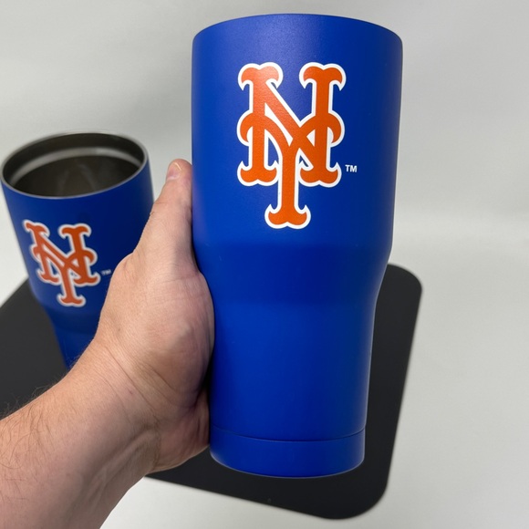 New York Mets 30oz Flipside Powder Coat Tumbler logobrands NO LIDS - Picture 5 of 8